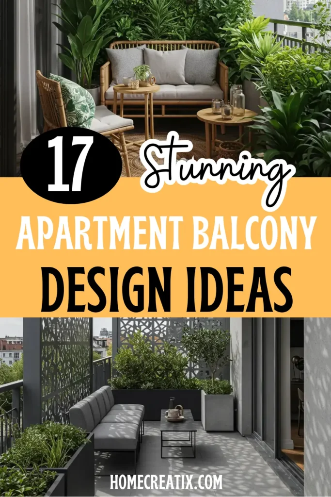 17 Stunning Apartment Balcony Design Ideas