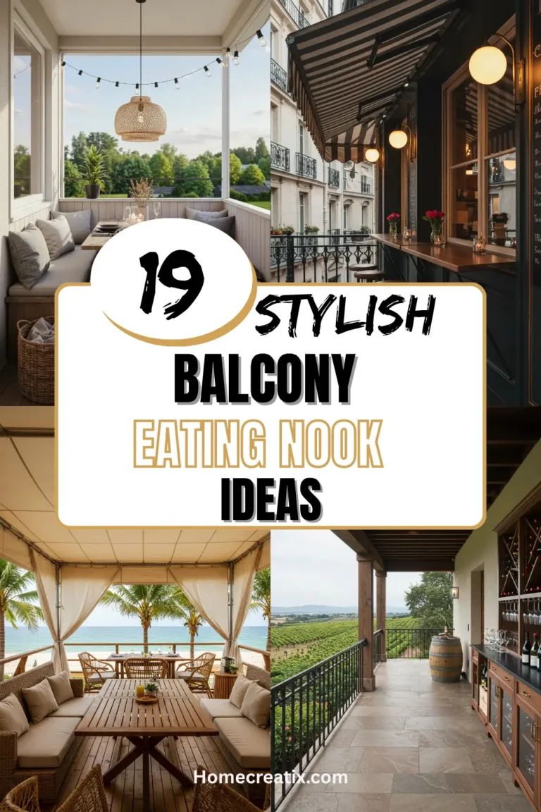 Balcony Eating Nook Ideas