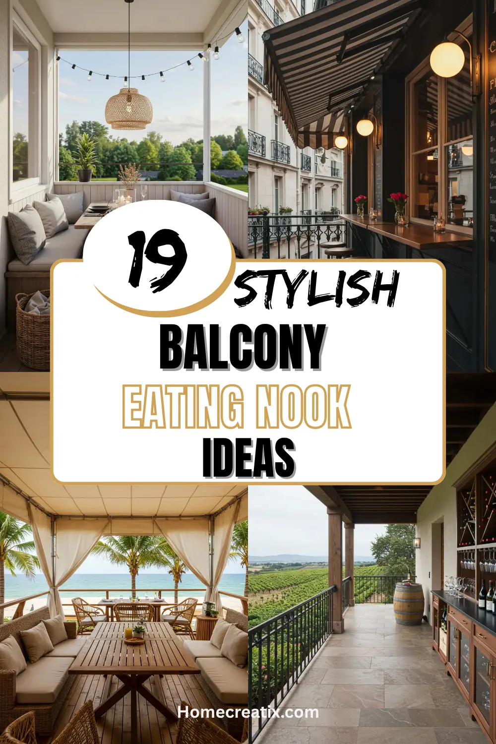 Balcony Eating Nook Ideas