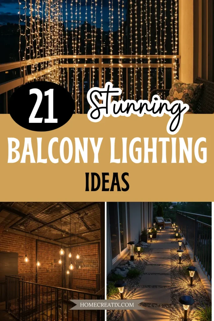 21 Stunning Balcony Lighting Ideas to Brighten Up Your Terrace