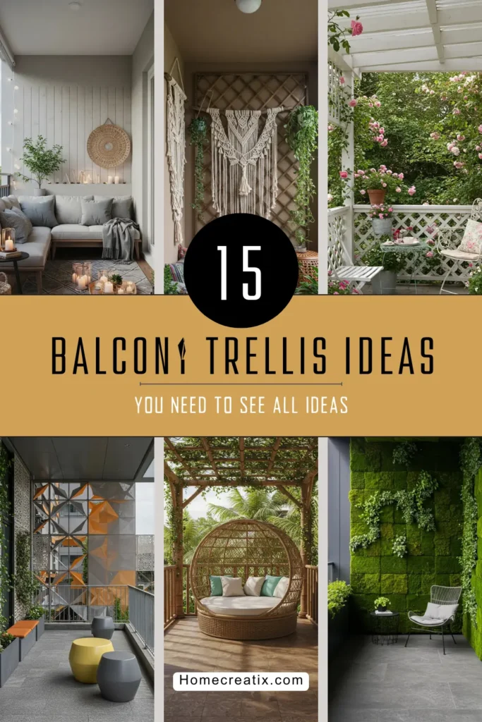 15 Creative Balcony Trellis Ideas