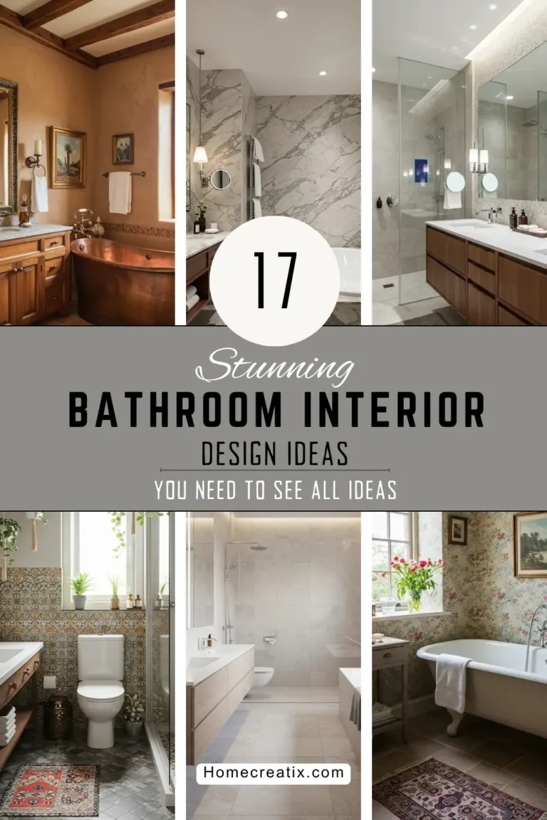 17 Stunning Bathroom Interior Design Ideas for Modern Homes