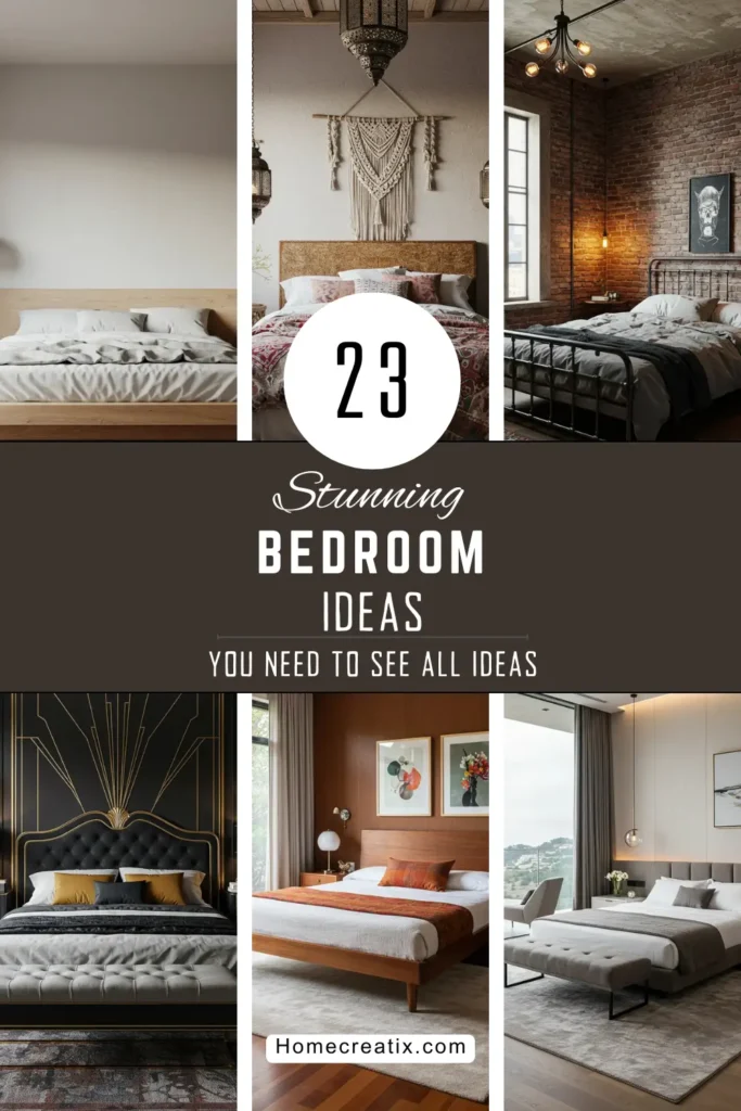 23 Stunning Bedroom Ideas: Transform Your Space with Expert Design Concepts