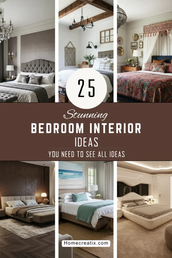 25 Stunning Bedroom Interior Ideas: Transform Your Space with Expert Design