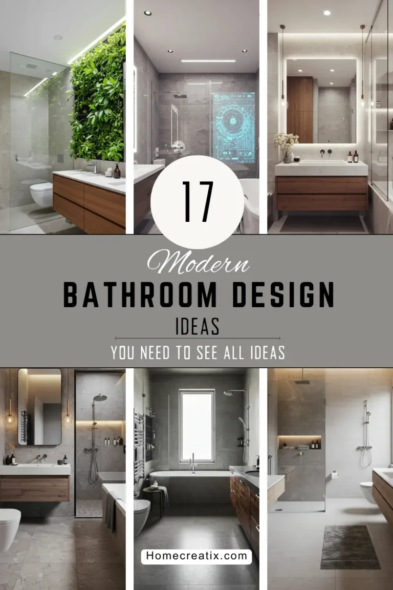 17 Modern Bathroom Design Ideas for Contemporary Homes