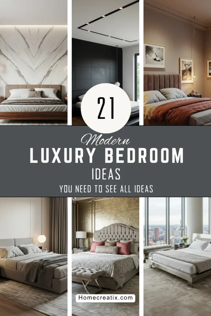 21 Modern Luxury Bedroom Ideas for a Chic and Sophisticated Retreat