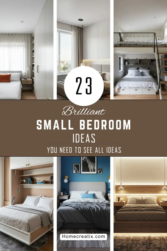 23 Brilliant Small Bedroom Ideas: Maximize Space with Expert Design Solutions