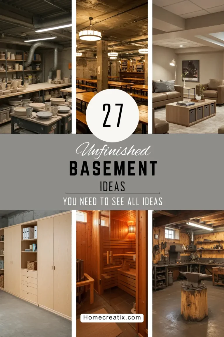27 Unfinished Basement Ideas that Transform Your Raw Space into Something Extraordinary