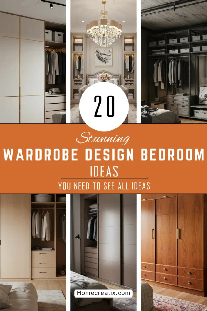 20 Wardrobe Design Bedroom Ideas: Transform Your Space with Expert Storage Solutions