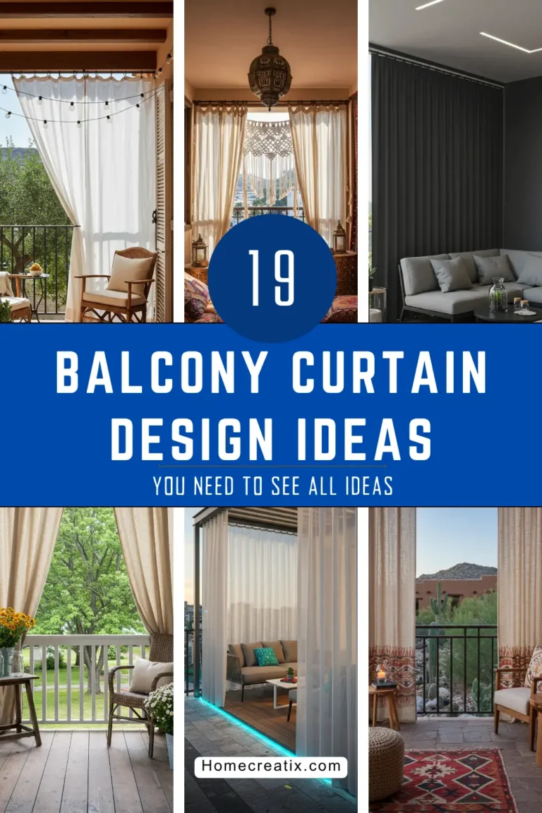 19 Stylish Balcony Curtain Design Ideas: Transform Your Outdoor Space