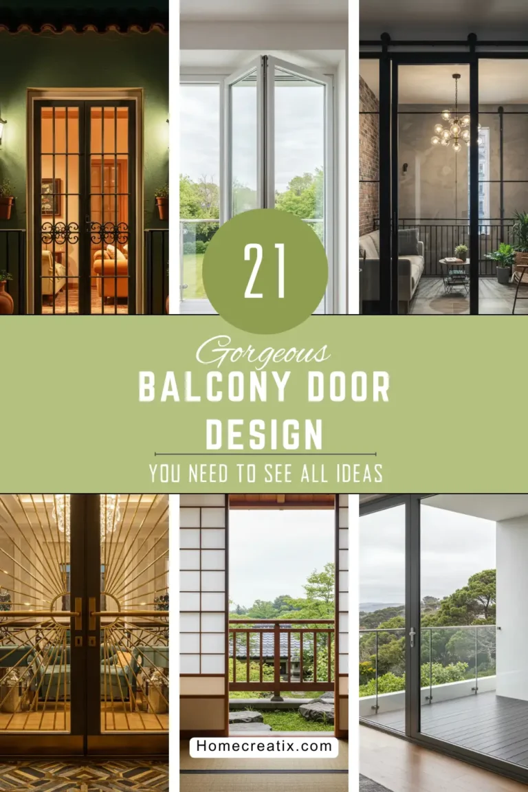 21 Gorgeous Balcony Door Ideas to Enhance Your Home’s Aesthetic