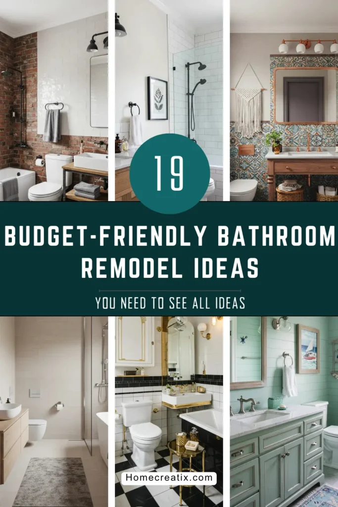 19 Budget-Friendly Bathroom Remodel Ideas That Will Transform Your Space
