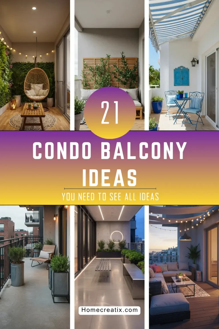 21 Stunning Condo Balcony Design Ideas to Transform Your Outdoor Space