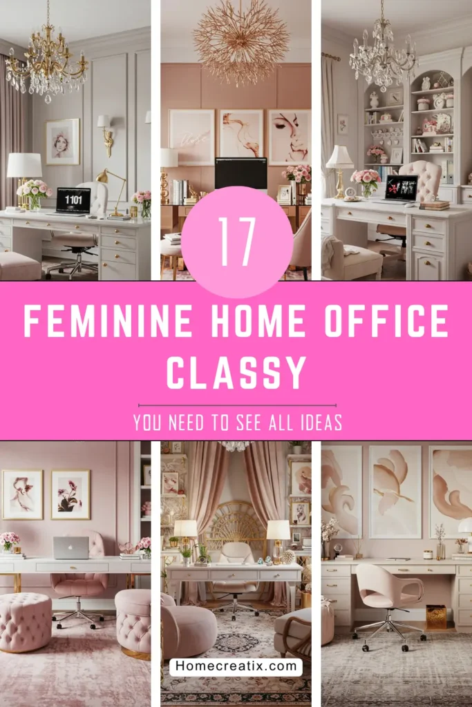 Feminine Home Office Classy: 17 Elegant Design Ideas for Sophisticated Women