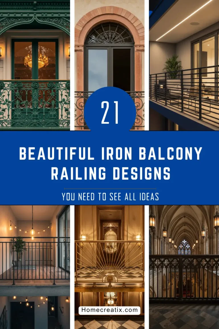 21 Beautiful Iron Balcony Railing Designs for Every Home Style