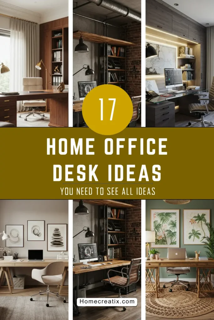 17 Stunning Home Office Desk Ideas to Transform Your Workspace