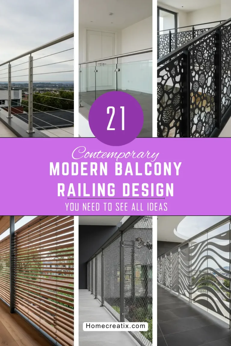 21 Contemporary Modern Balcony Railing Design That Redefine Outdoor Style