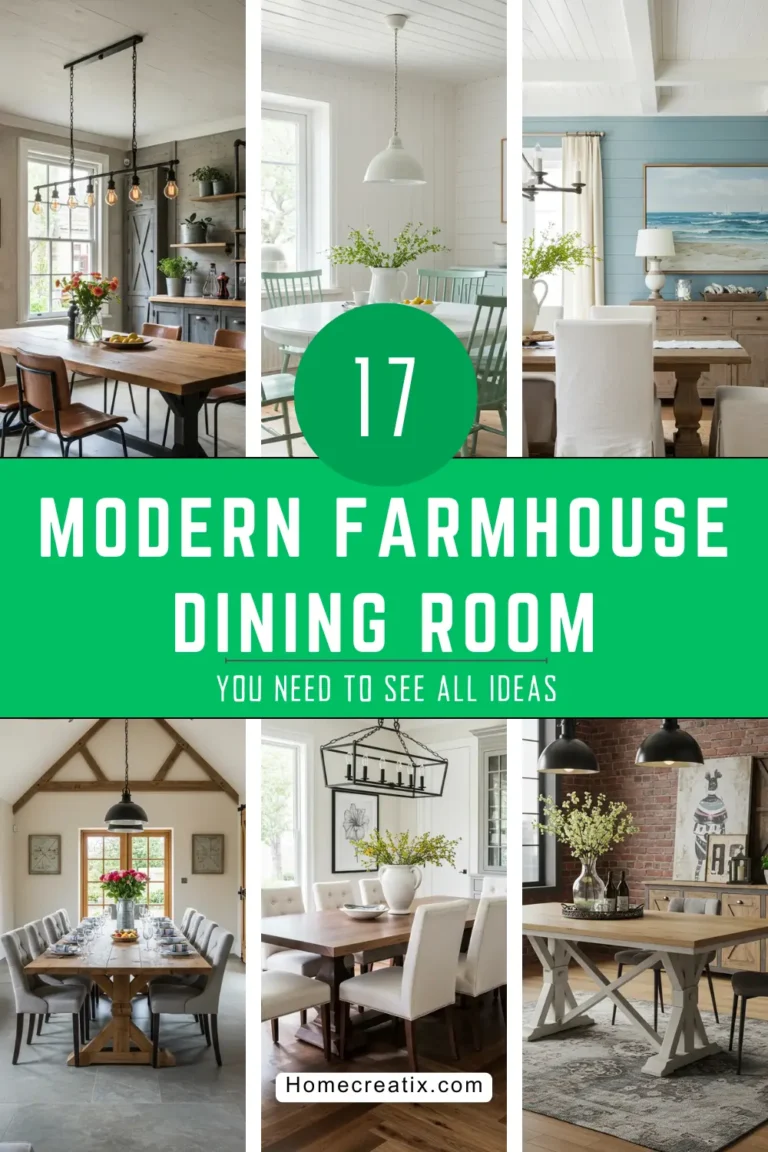 Modern Farmhouse Dining Room: 17 Beautiful Ways to Create a Cozy Space