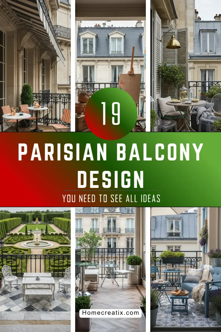 19 Stunning Parisian Balcony Design Ideas to Transform Your Outdoor Space
