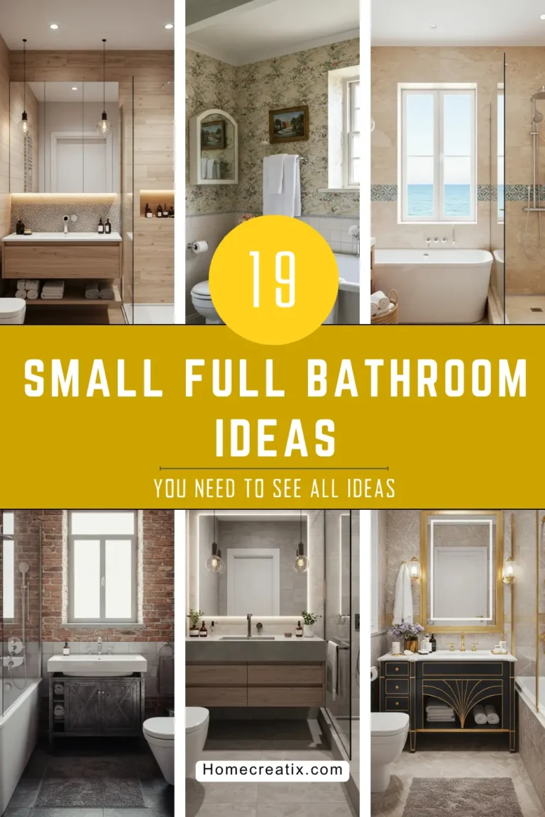 19 Small Full Bathroom Ideas That Maximize Style and Function
