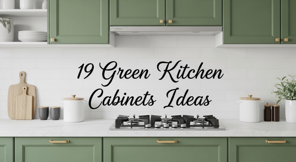19 Stunning Green Kitchen Cabinets Ideas for Modern Homes