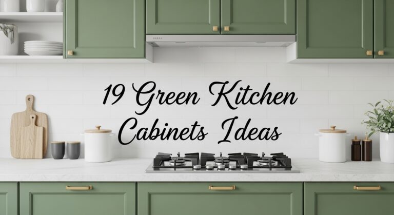 19 Stunning Green Kitchen Cabinets Ideas for Modern Homes