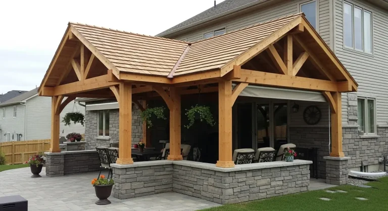 10 Stylish Attached Gable Roof Patio Cover Ideas for a Perfect Backyard Oasis
