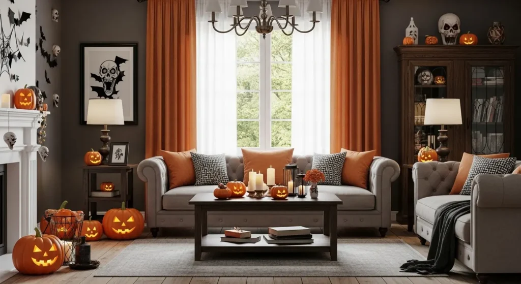 15 Halloween Home Decor Living Room Ideas for a Spooky Atmosphere