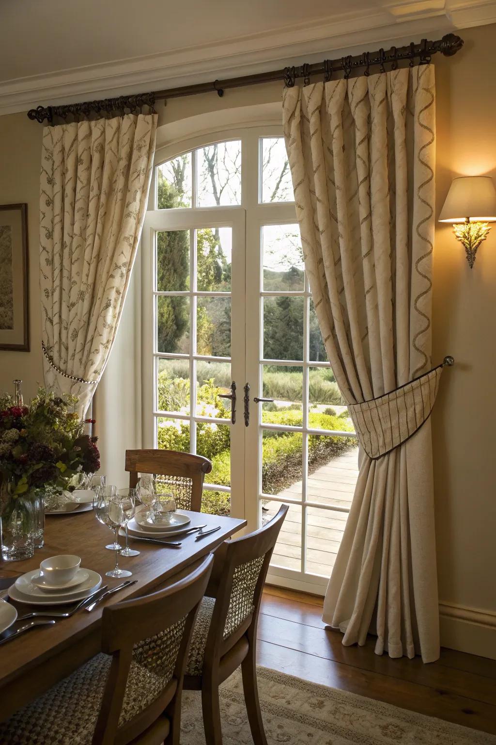 Unique pleats add an unexpected twist to your curtain design.