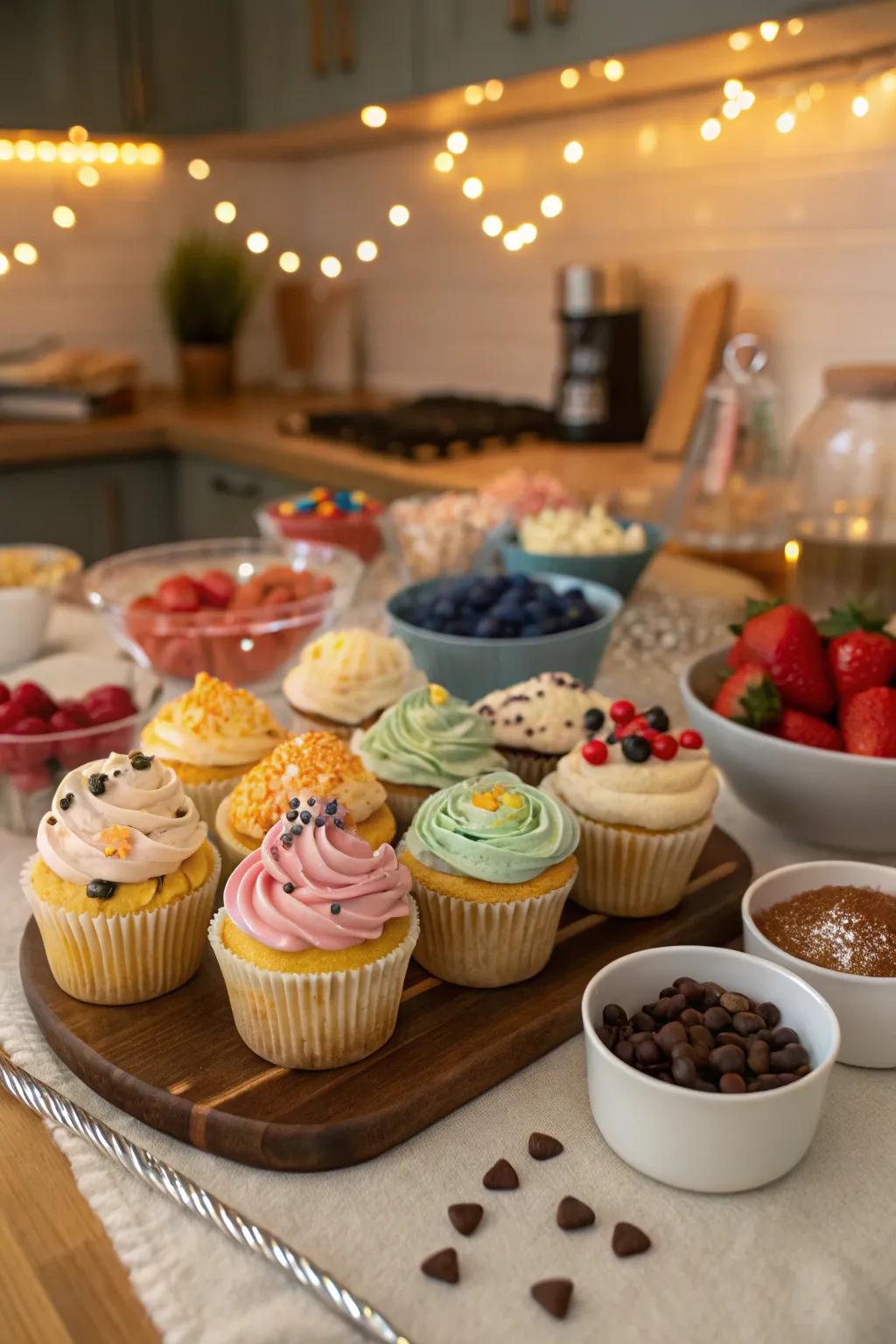 Cupcake decorating fun for budding pastry chefs.