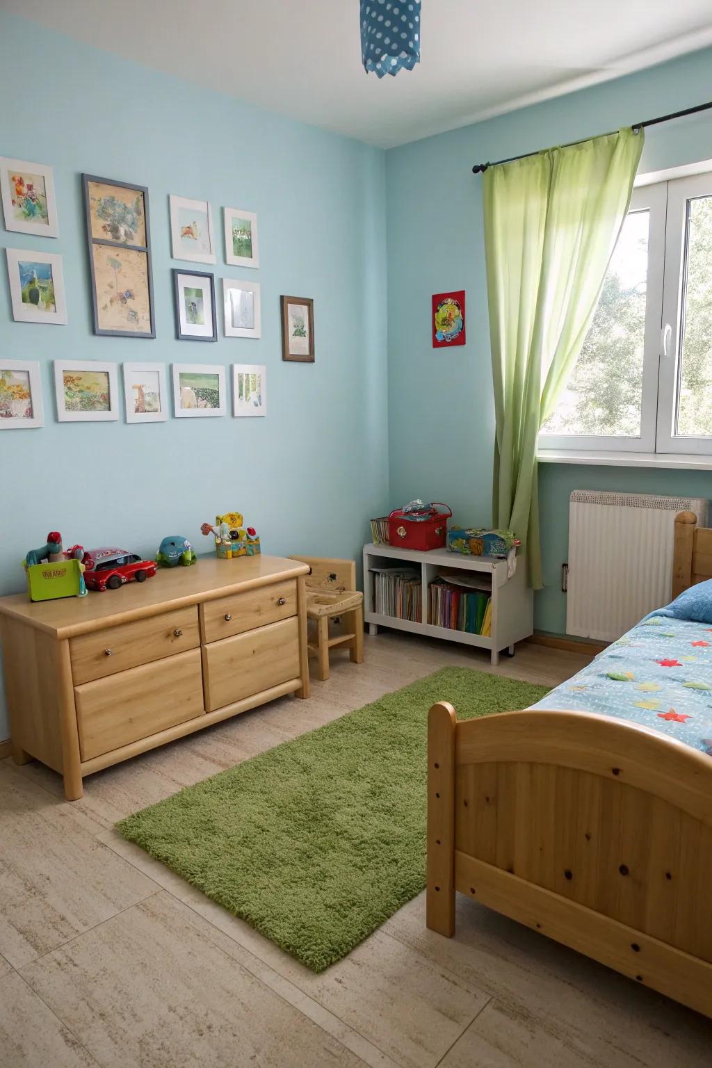 Earthy tones create a calming and natural environment.