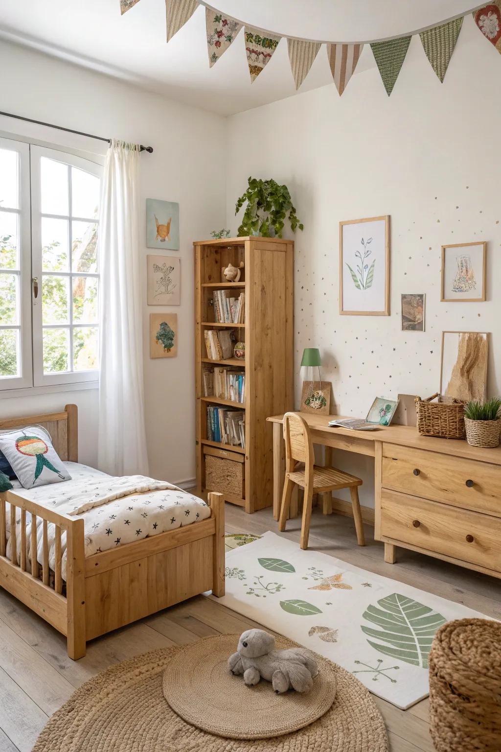 Mindful material choices ensure a safe and sustainable space.