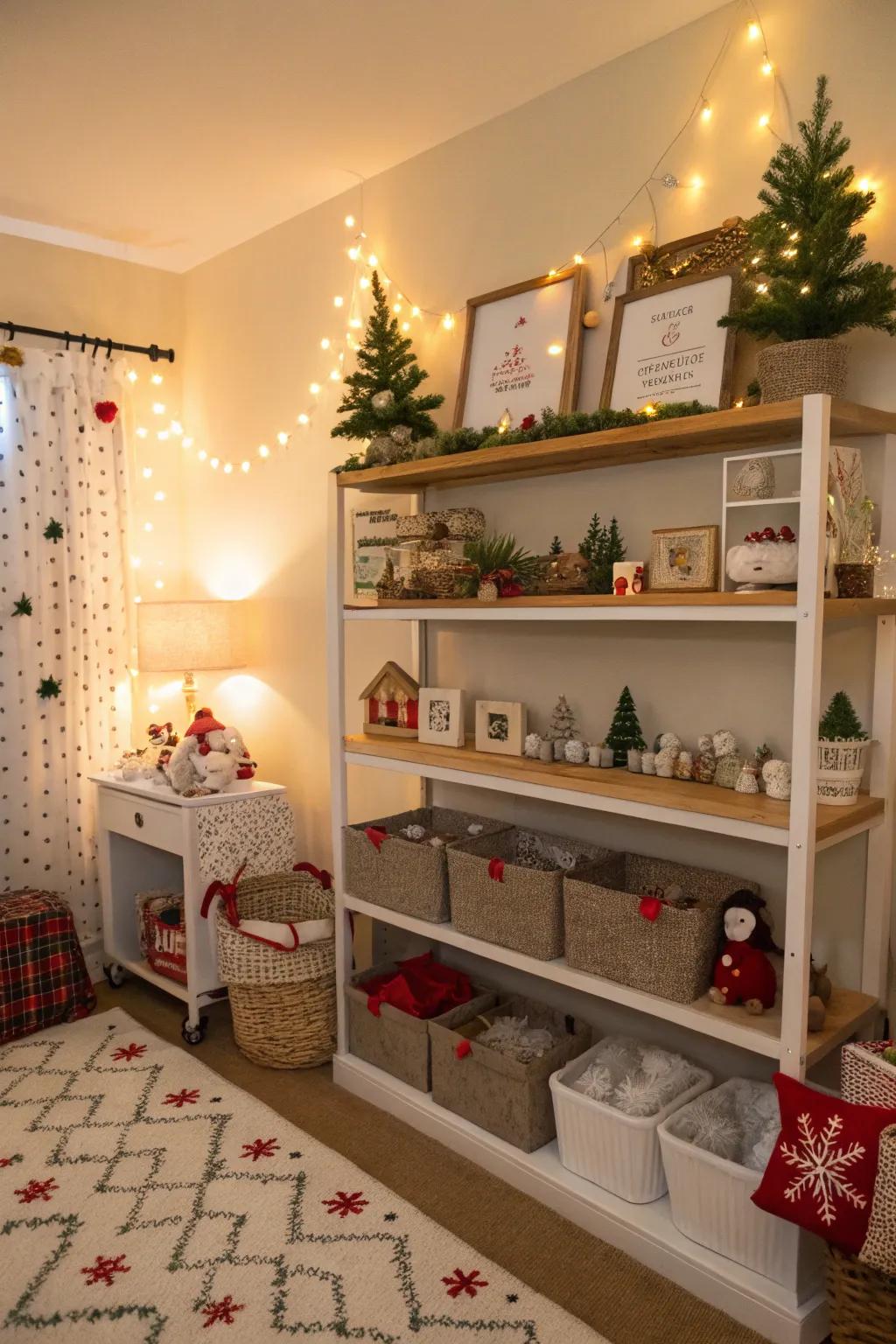Seasonal decor keeps the nursery feeling fresh and lively.