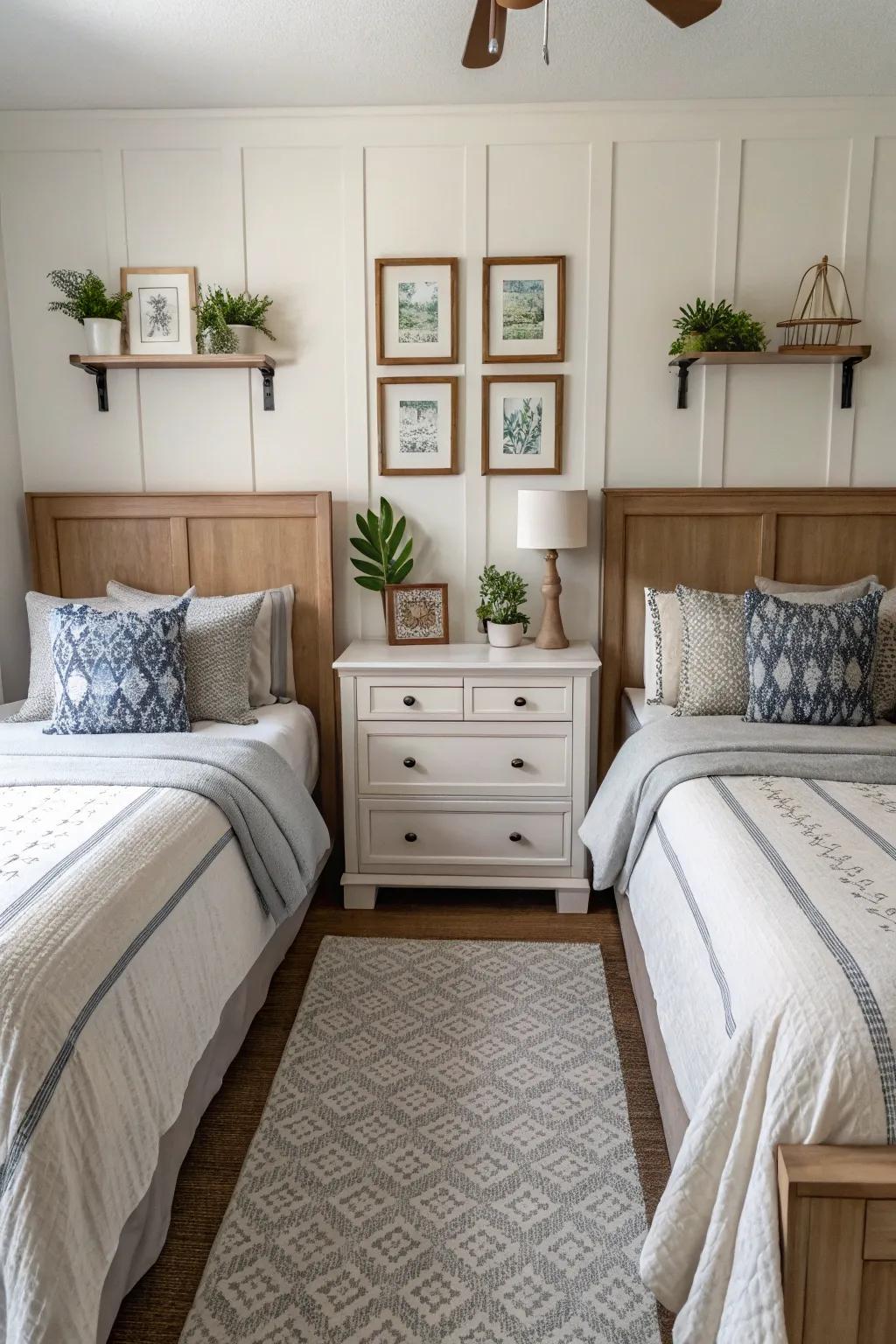 Symmetrical design harmony brings balance and beauty to the room.