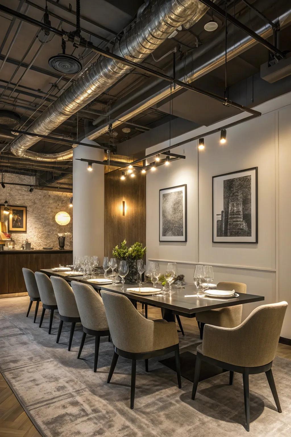 Industrial ceilings offer a rugged charm with their urban, edgy appeal.