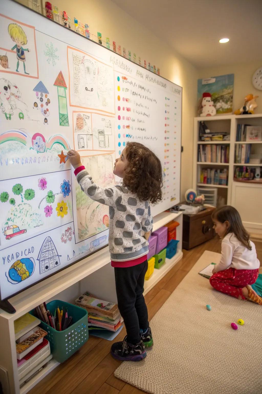 Interactive boards are perfect for creative expression and organization.