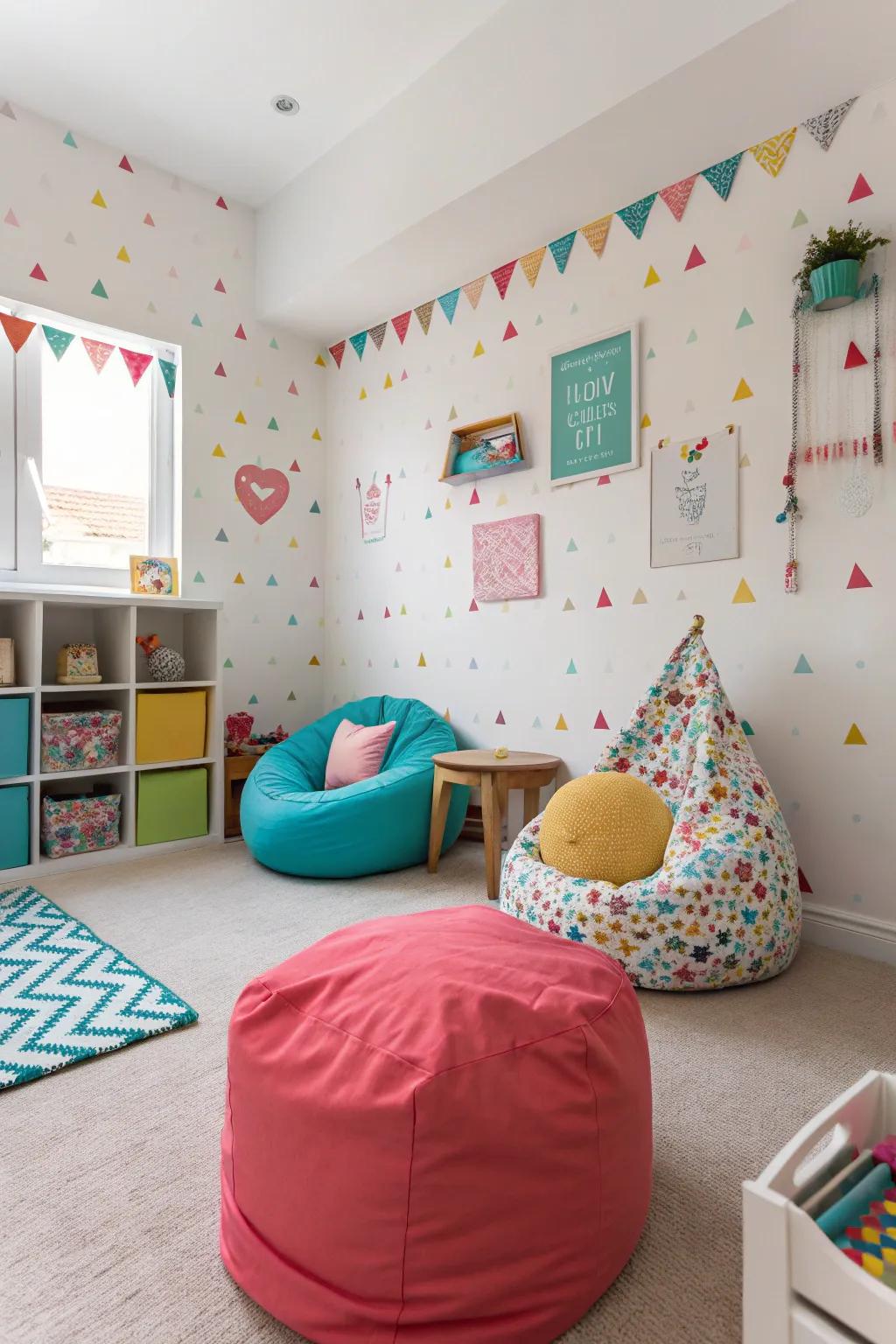 Accent pieces can add fun and comfort to a child's room.