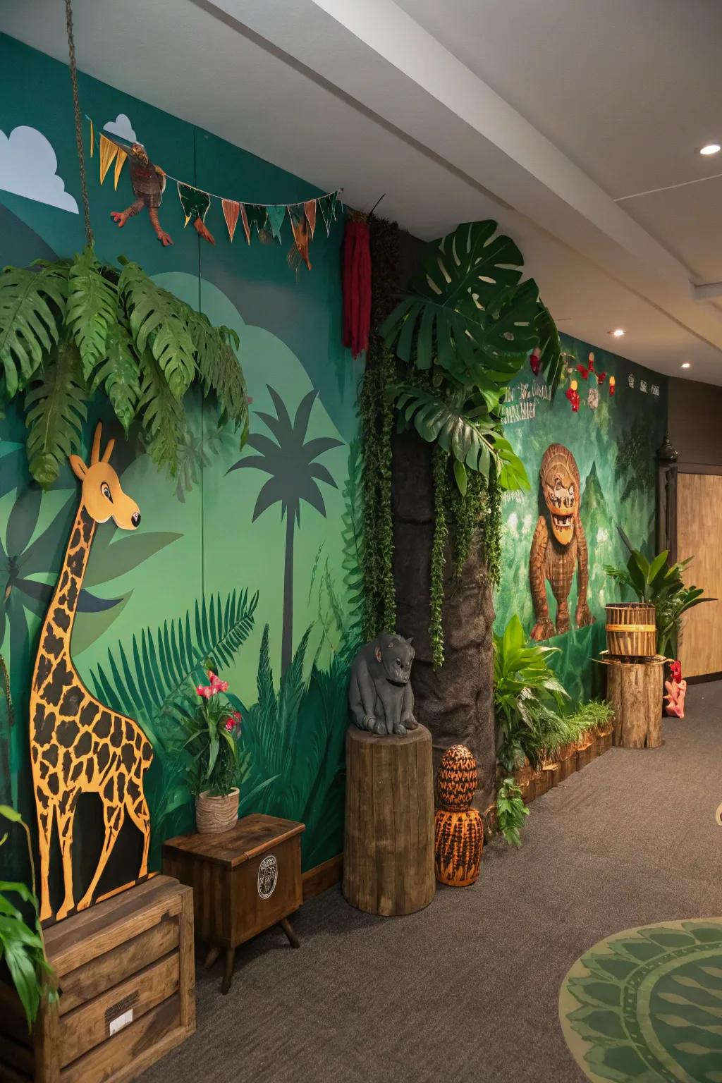 Themed decor creates an imaginative and engaging environment.