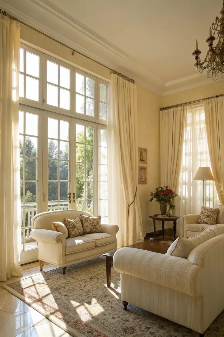 Natural light amplifies the serene beauty of cream interiors.