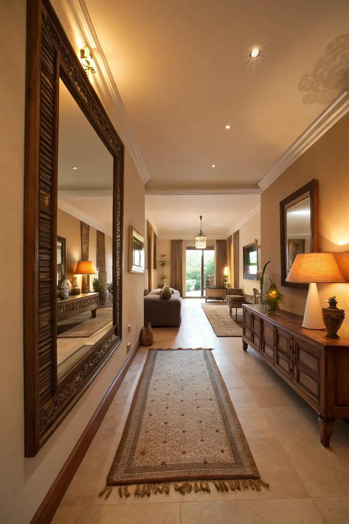 Mirrors can visually expand your living space.