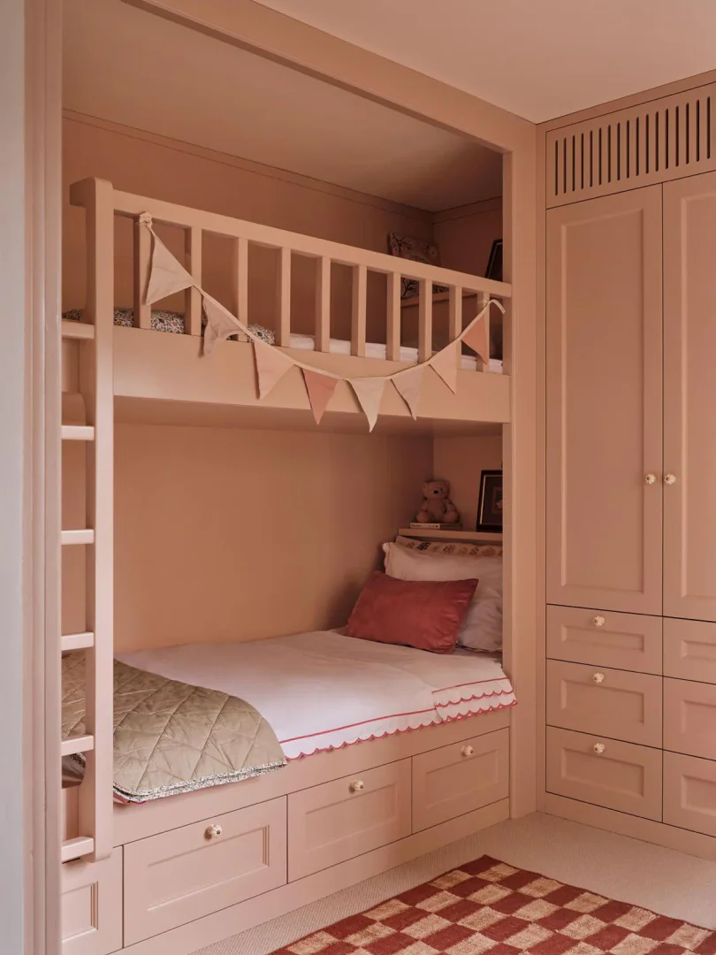1. Peach Loft Charm (Little Bedroom Ideas)