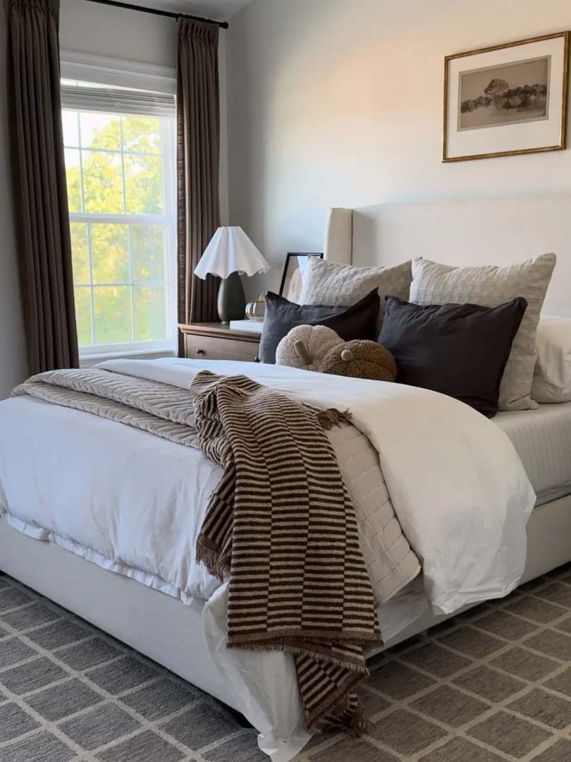 6. Cozy Neutrals with Layered Textures (Main Bedroom Ideas)
