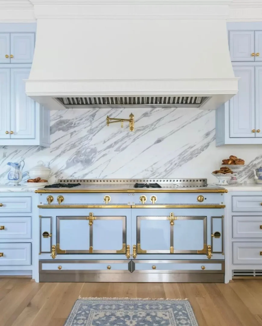 6. Powder Blue Grandeur (Kitchen Color Ideas)