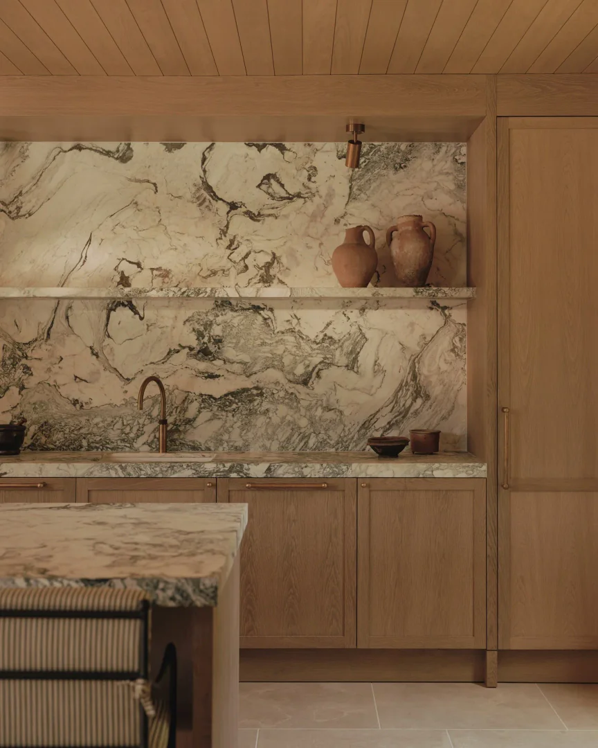 8. Artisan Marble & Rustic Elegance (Contemporary Kitchen Ideas)