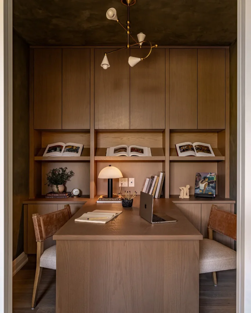 8. Compact Wood-Clad Office (Office Ideas for Men)