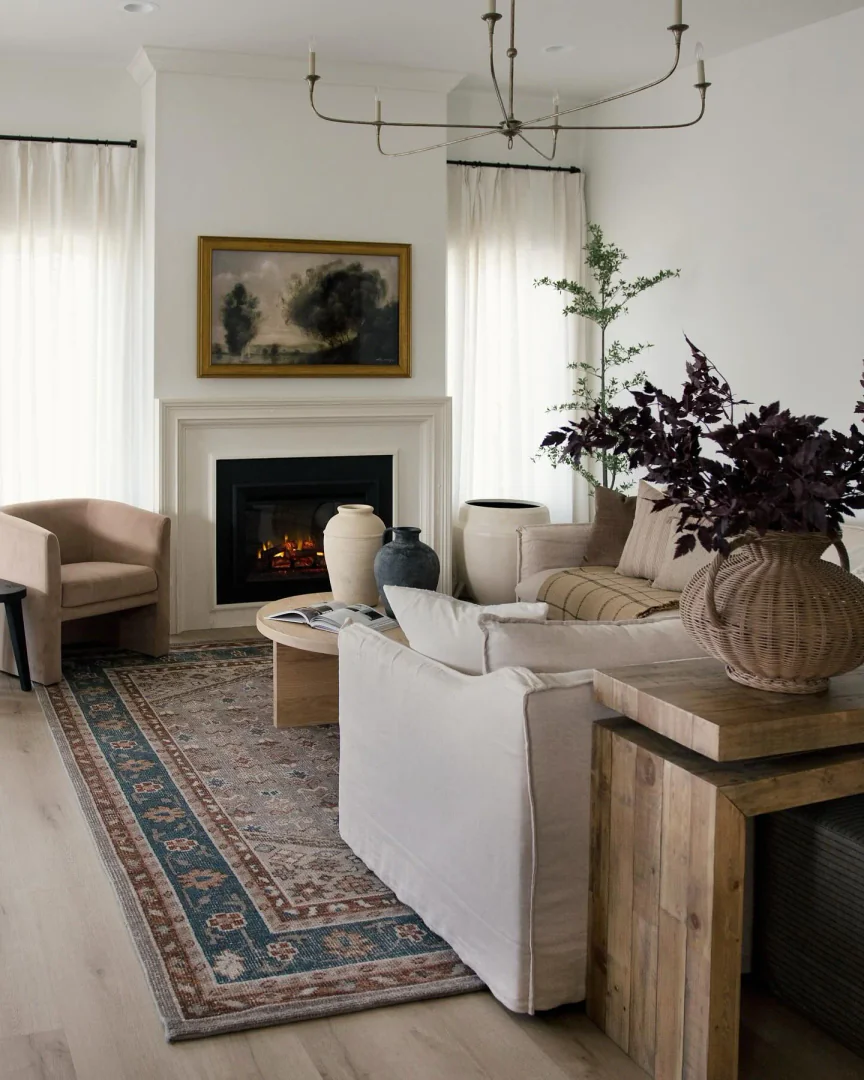 8. Earthy Elegance with Layered Neutrals (Small Living Room Ideas)