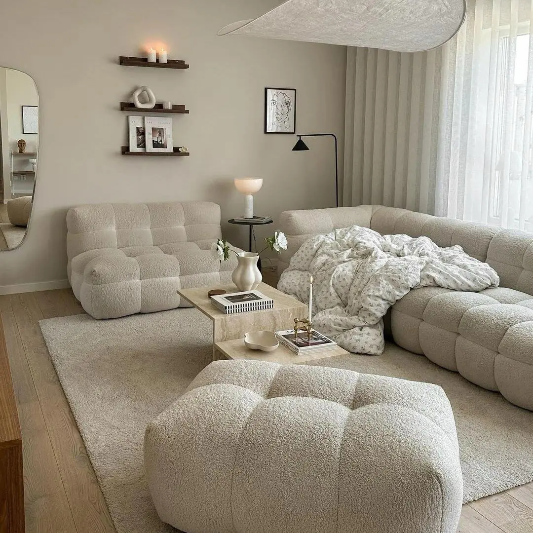 10. Cloud-Like Comfort in Soft Textures (Living Room Sofa Ideas)