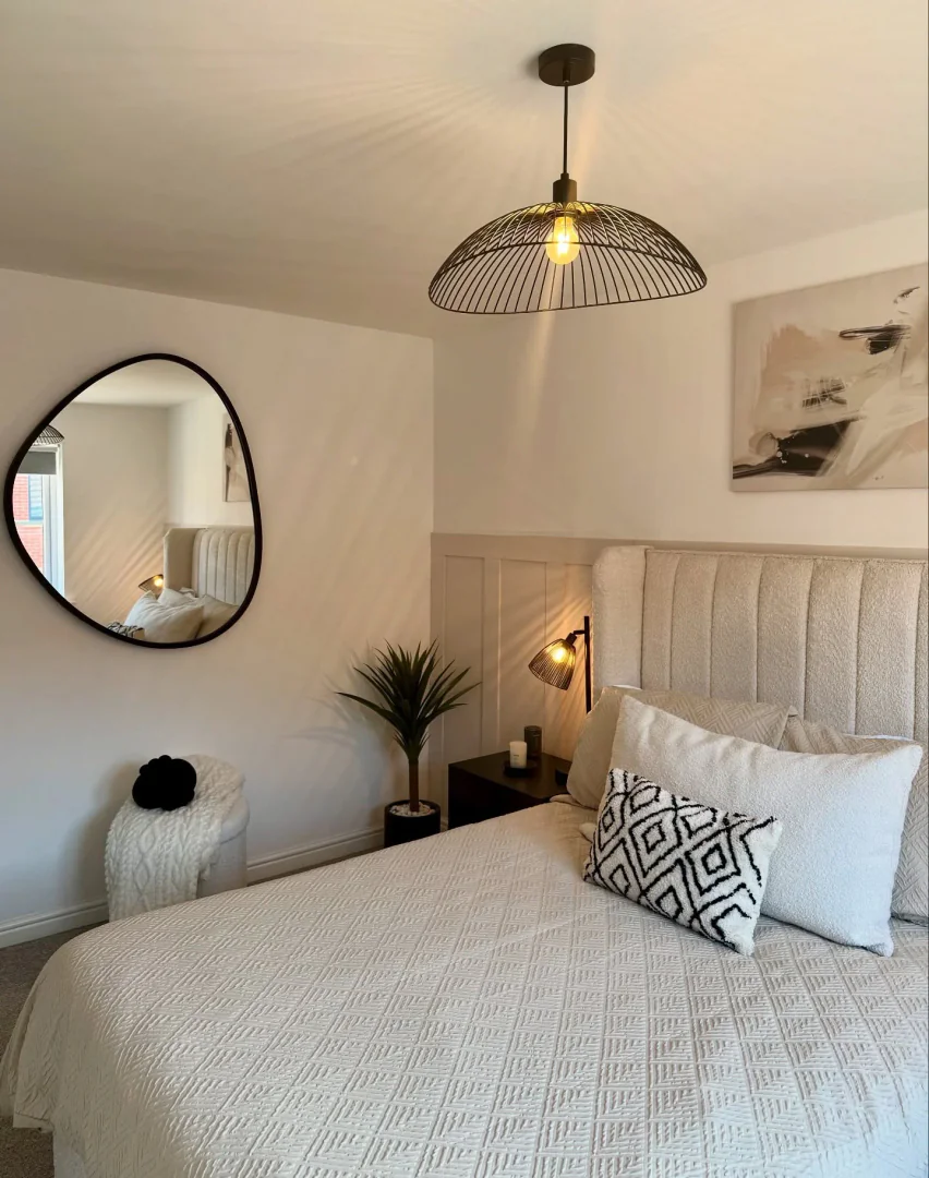 12. Modern Simplicity in Black and White (Bedroom Ideas for Women)