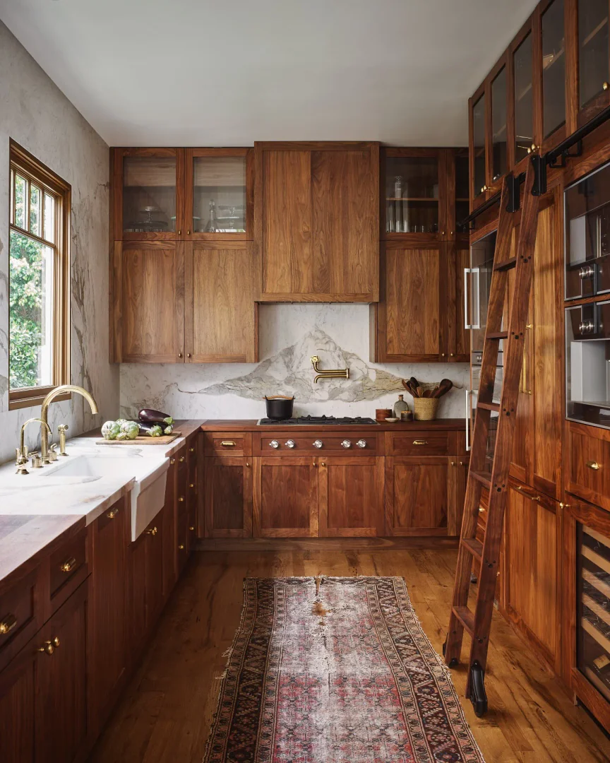 13. Traditional Wood with Timeless Details (Wooden Kitchen Ideas)