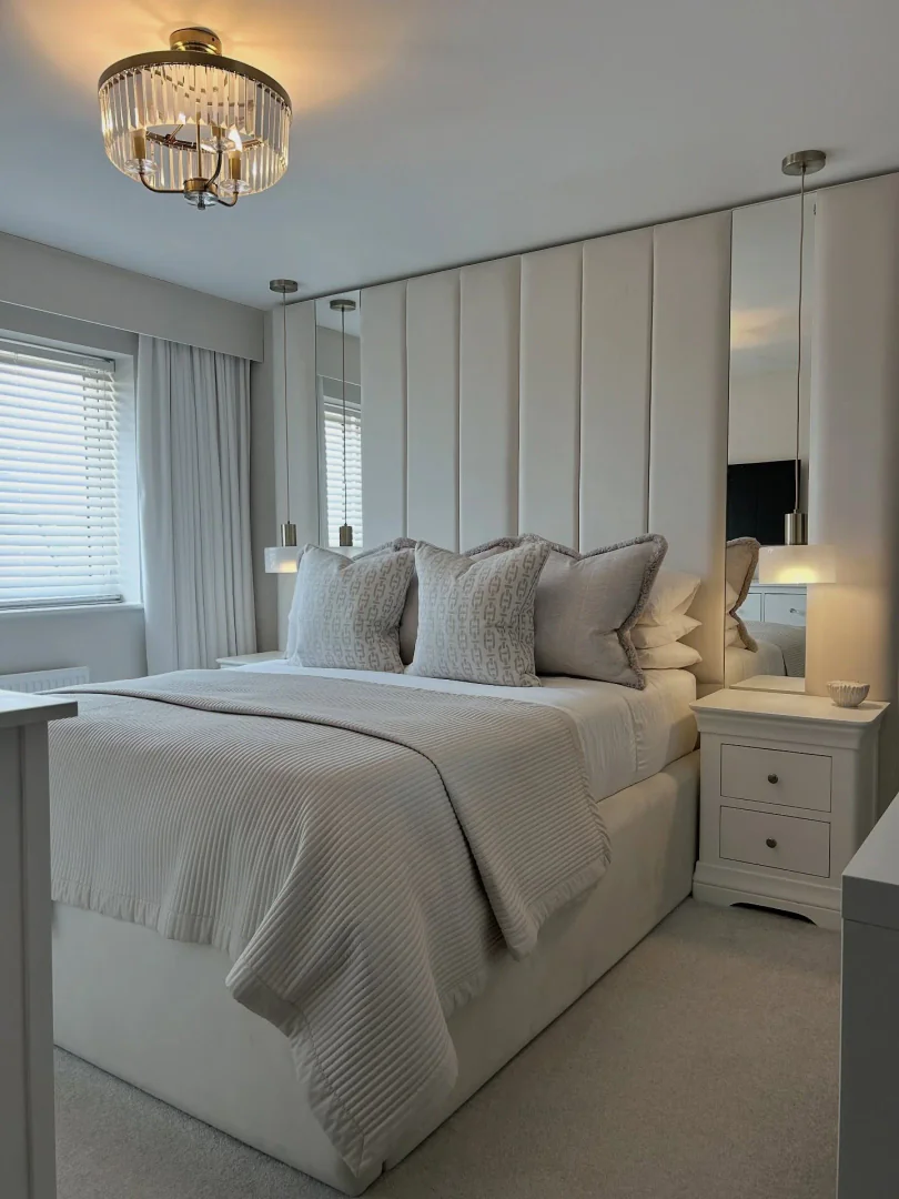 15. Monochromatic Ivory Elegance (Dream Bedroom Ideas)